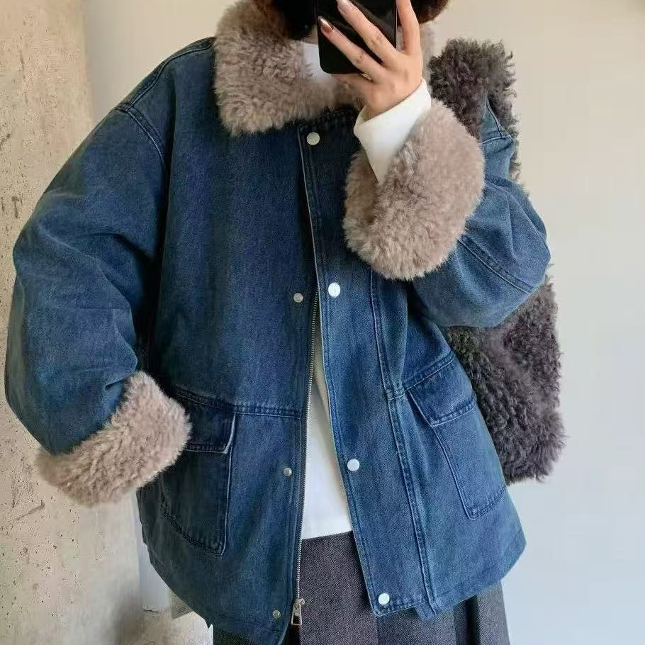 娜一家   东大门新款牛仔外套