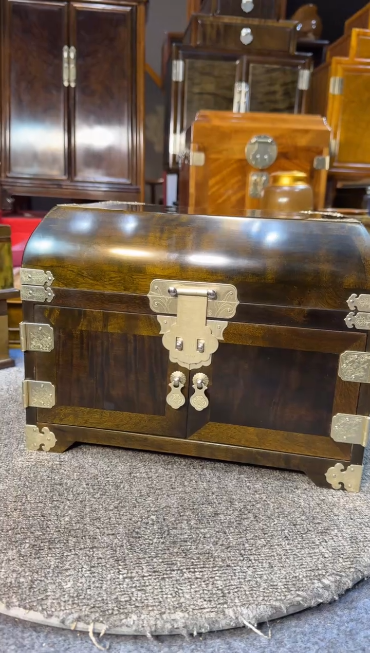 【闪购商品】乌木类成套家具阴沉乌木嫦娥首饰箱Y220