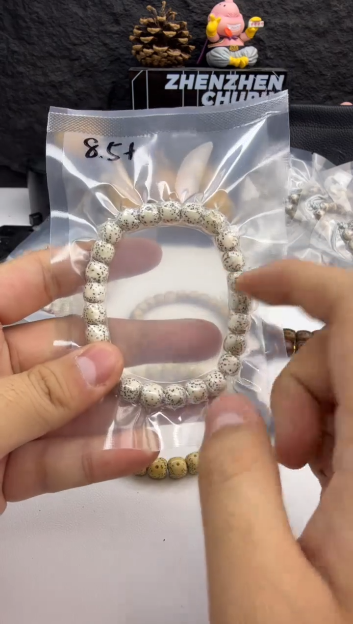 【闪购商品】星月菩提手串8.5+原脂白0过水侧留白