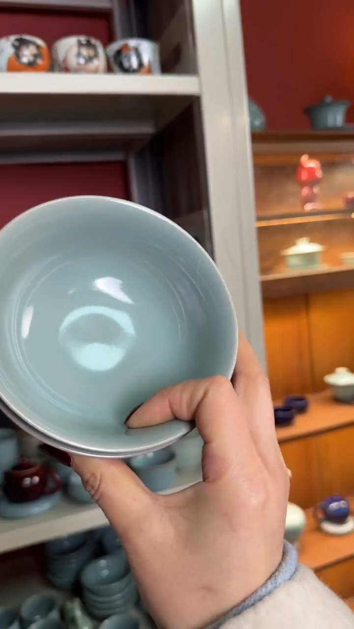 【闪购商品】杯73汝瓷纯手工对碗