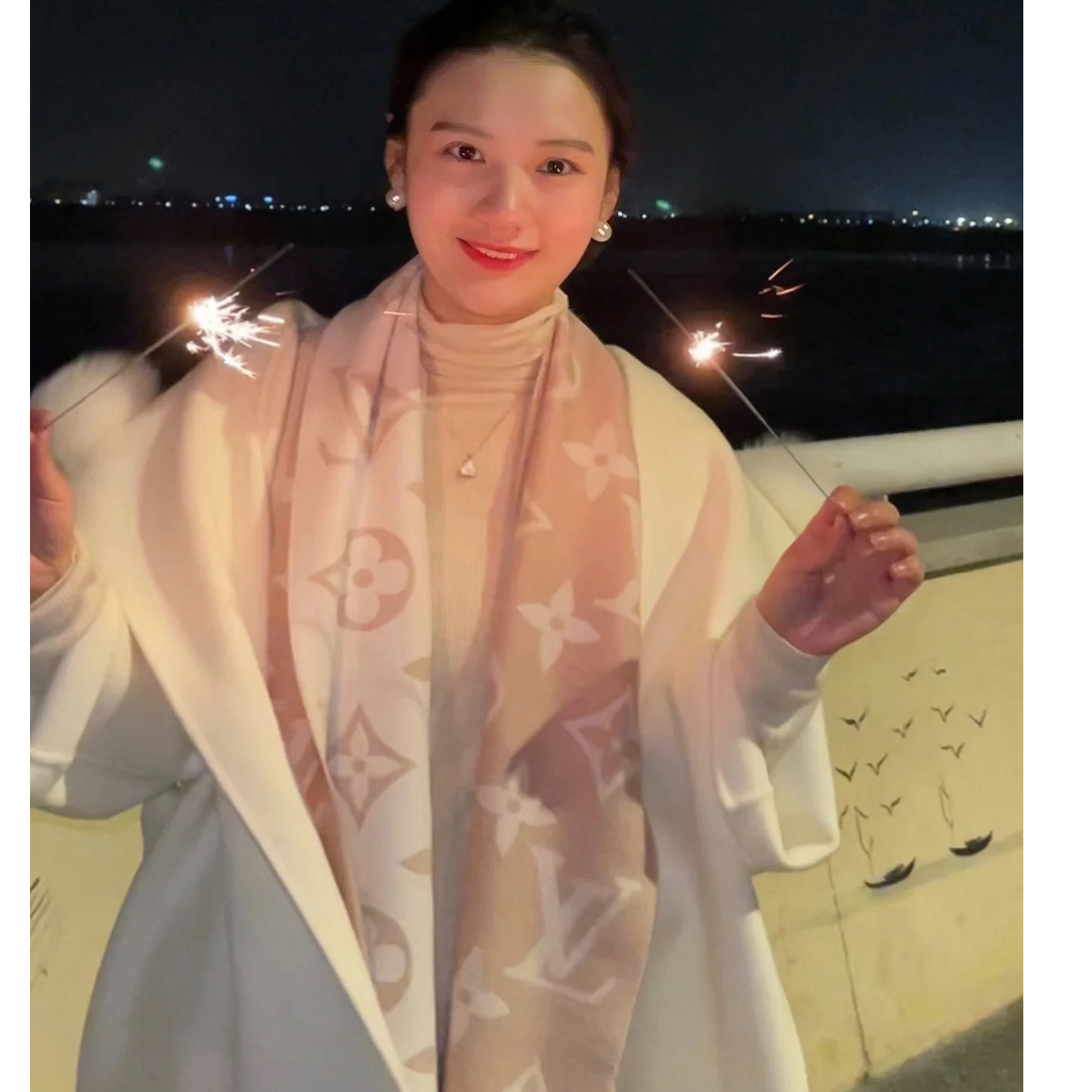 未使用 LouisVuitton/路易威登 现货 羊毛流苏围巾 WJ0031