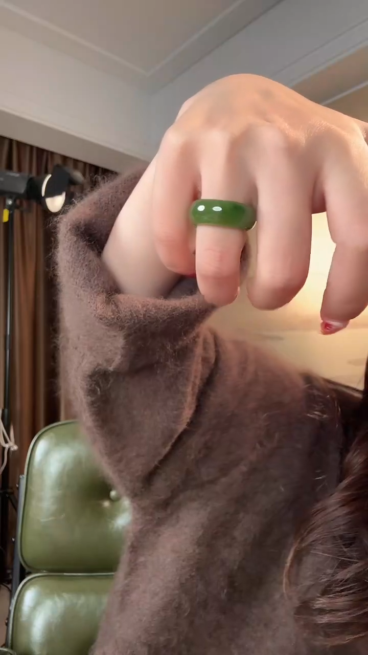 未镶嵌戒圈和田玉和田玉（多样性发货)@@52