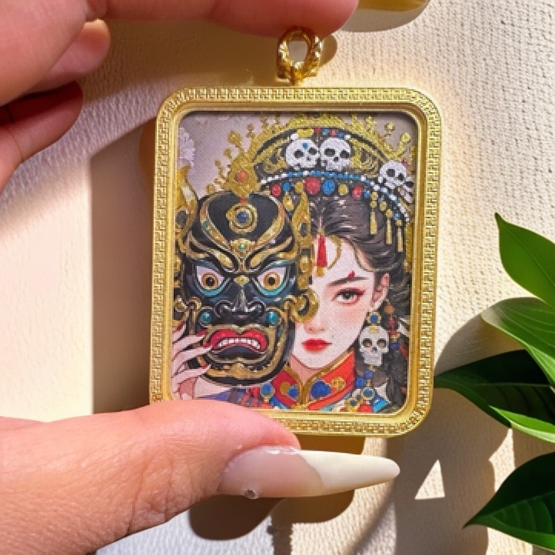 扎基拉姆前世今生唐卡（手编绳）