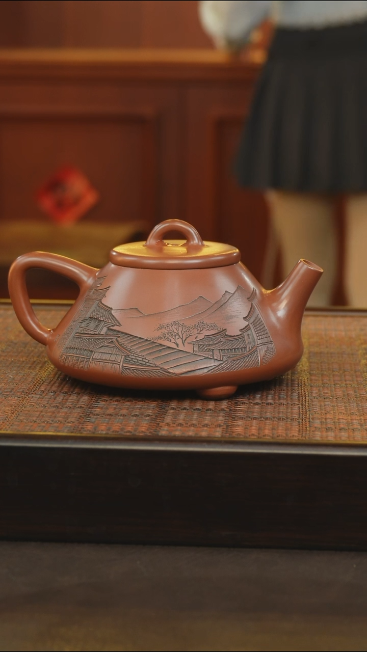 坭兴陶 纯手工 唐老师石瓢160cc