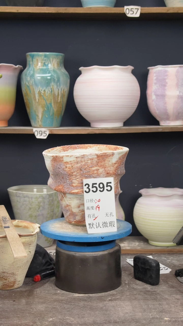 景德镇陶园花盆3595