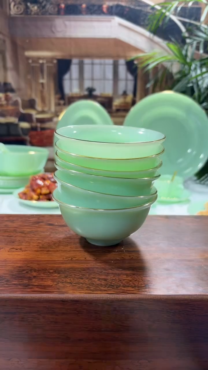 【闪购商品】... 4.5英寸玉瓷碗6个口径11.5厘米