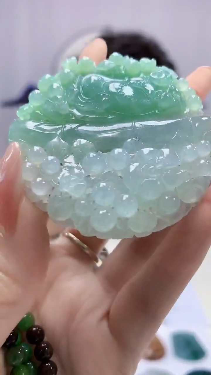 【闪购商品】定制翡翠未镶嵌4688DD-毛货149佛赠珠链