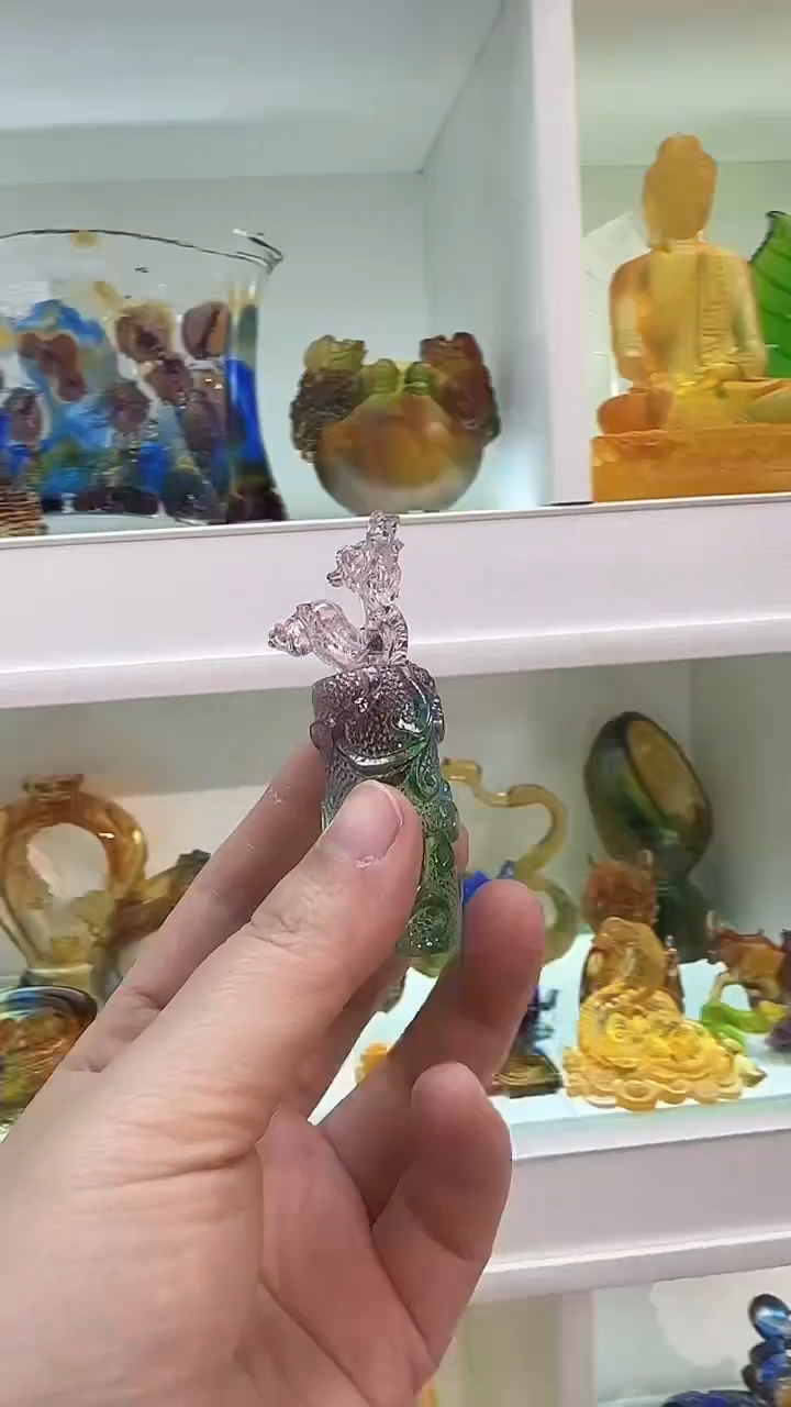 手工艺品琉璃两个