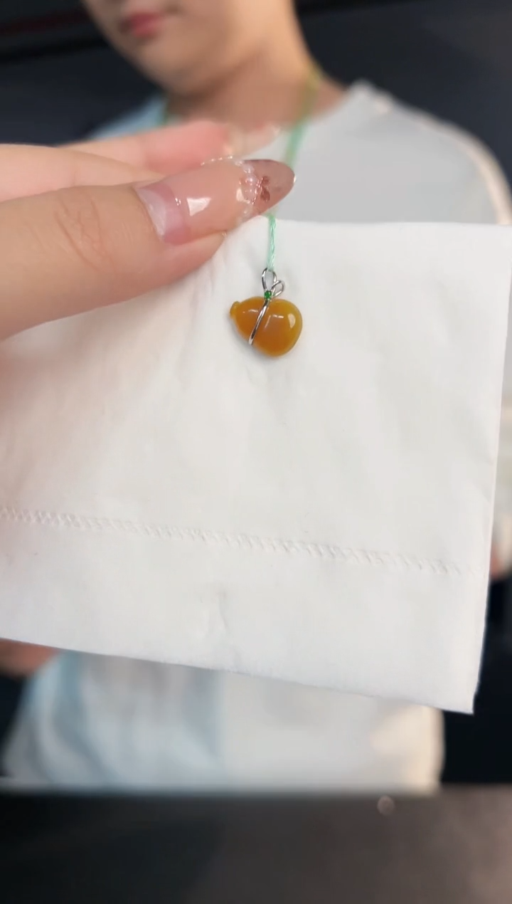 【闪购商品】翡翠颈饰银S925镶嵌缅料A货/支持复检/一件