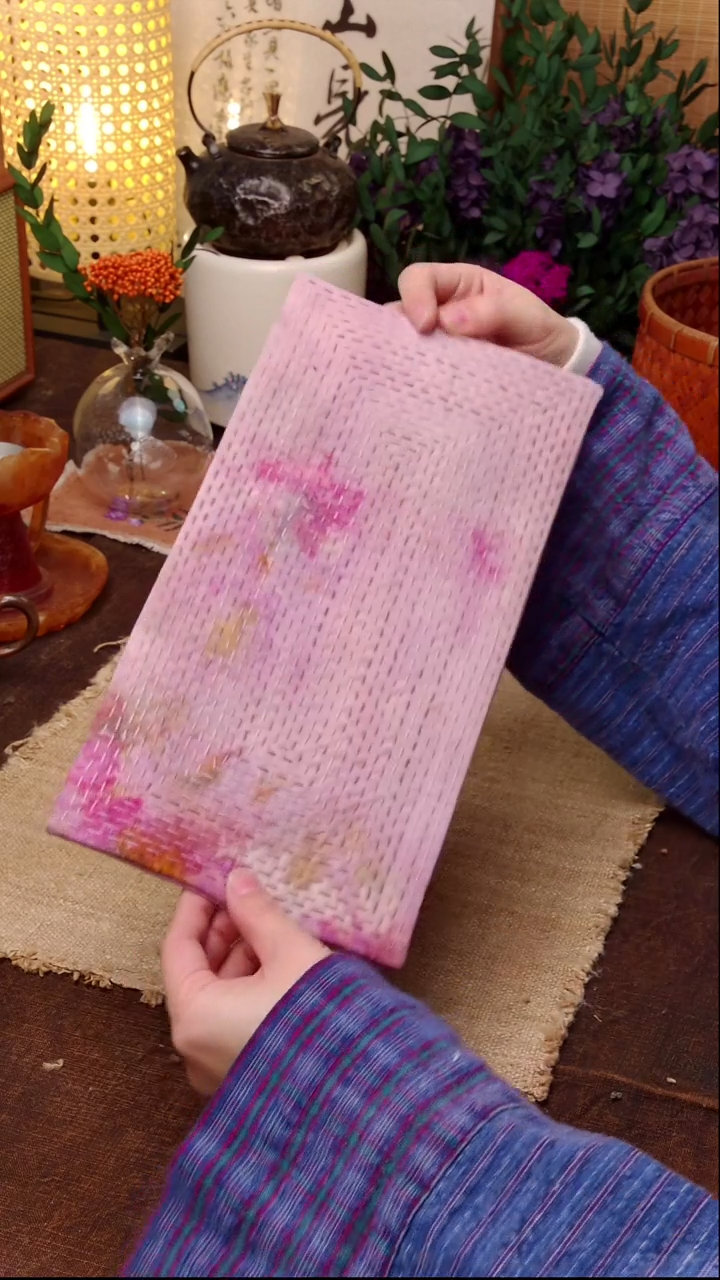 云**鸿 Cici手作刺子绣柿染壶垫杯垫709