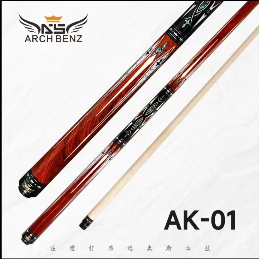 奥斯本兹AK01X1台球杆9球杆台球器材新款前肢3球杆大头杆赵汝亮