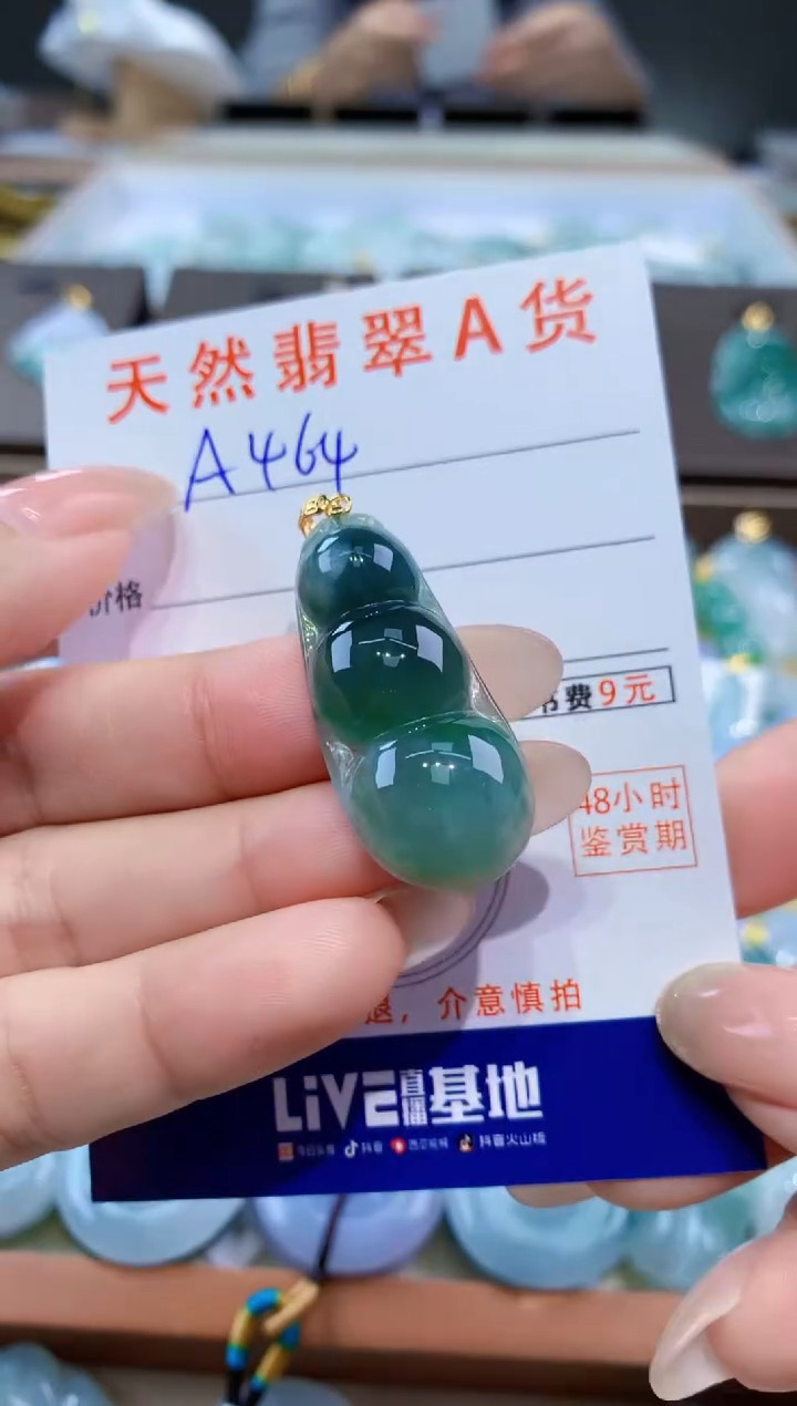 颈饰未镶嵌翡翠天然缅甸翡翠A货挂件 