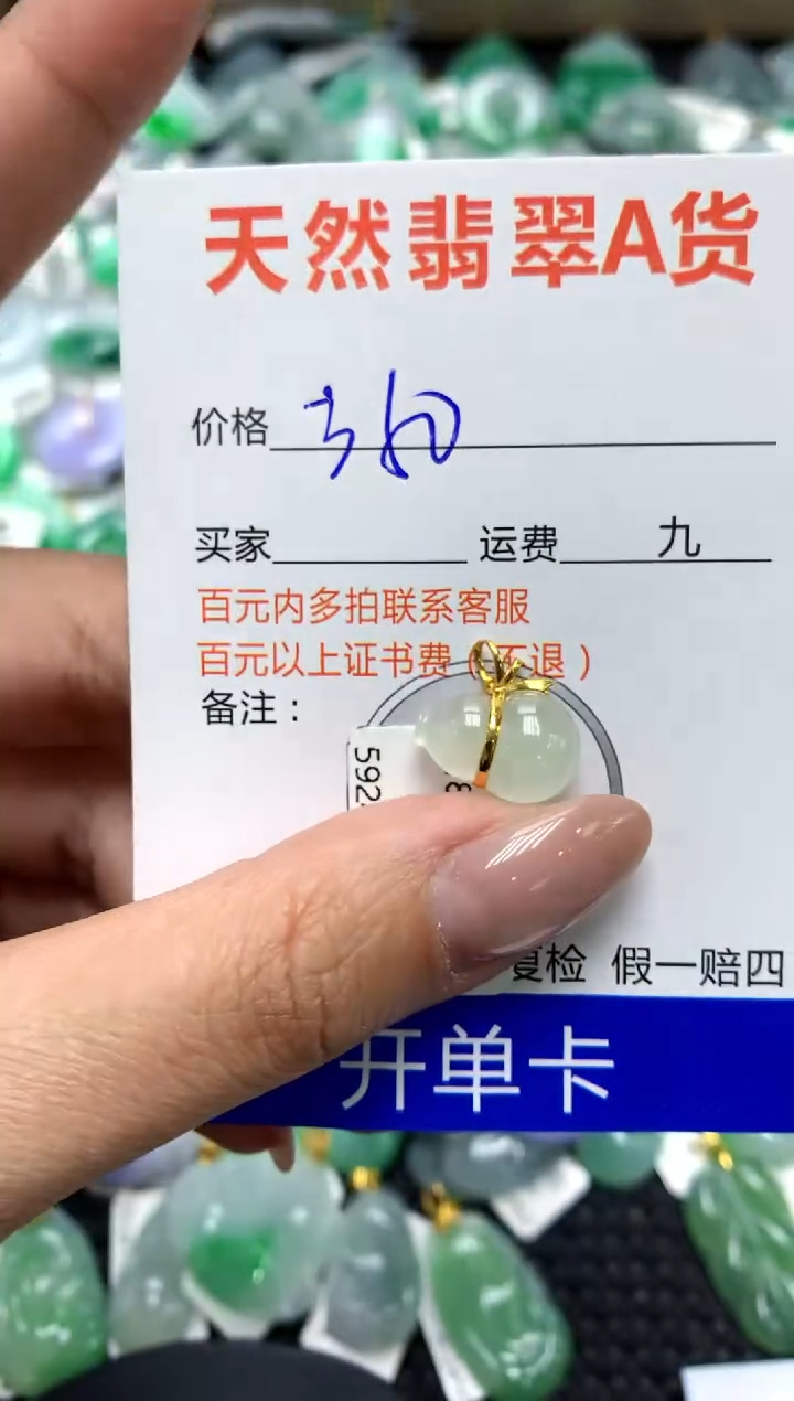 【闪购商品】翡翠颈饰18K金镶嵌111111111