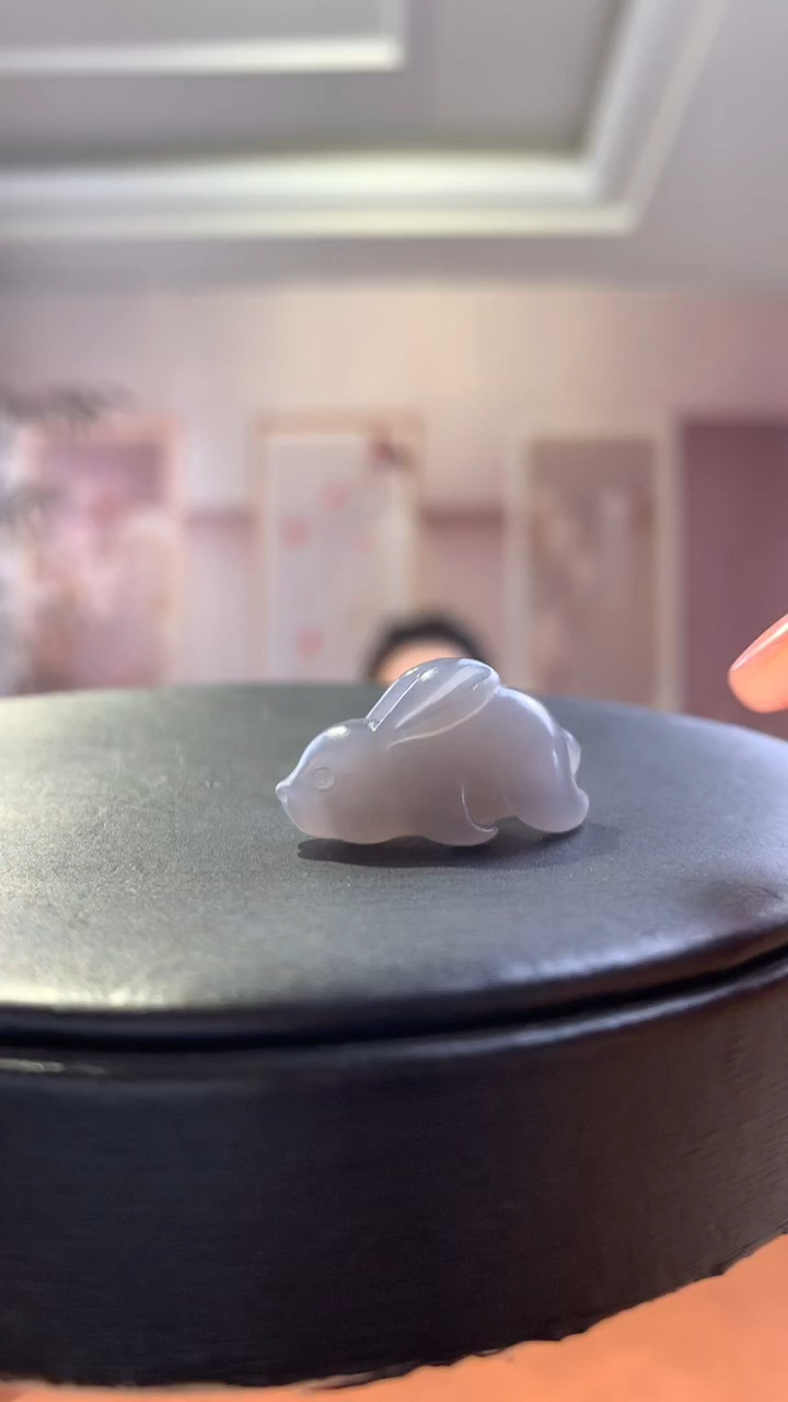 【闪购商品】和田玉挂件未镶嵌烟紫兔兔