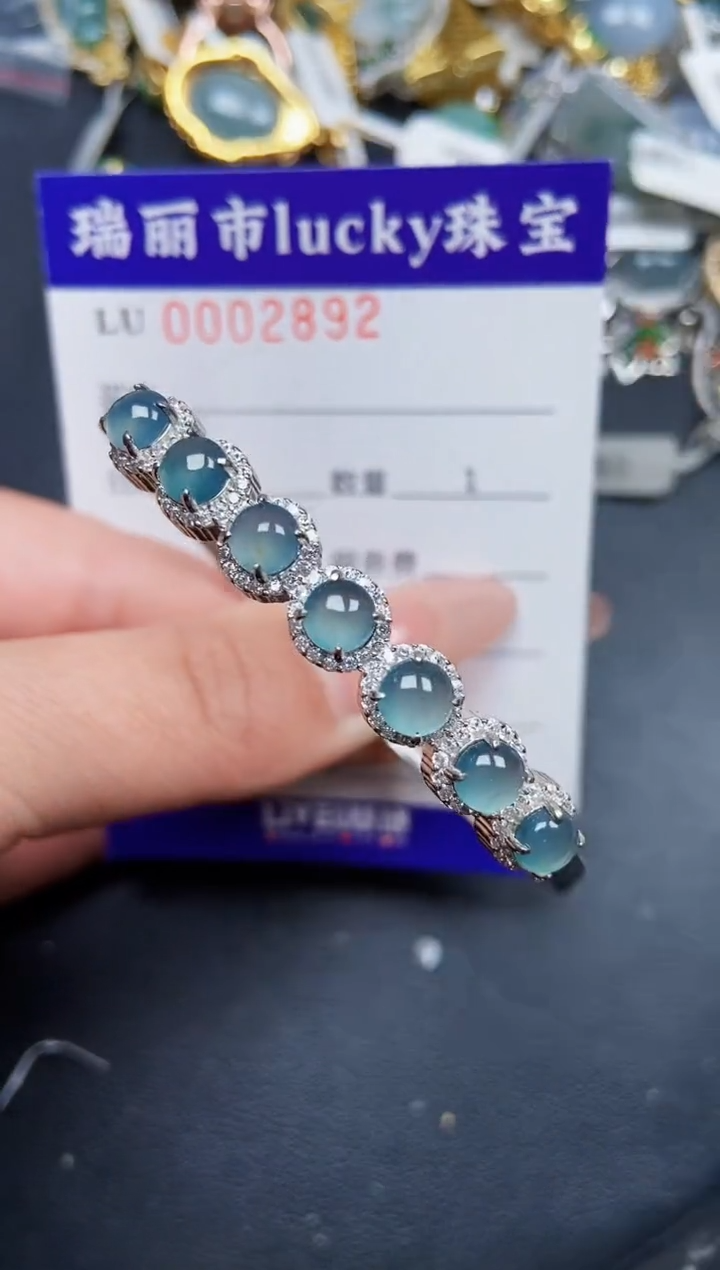 【闪购商品】翡翠颈饰银S925镶嵌2892