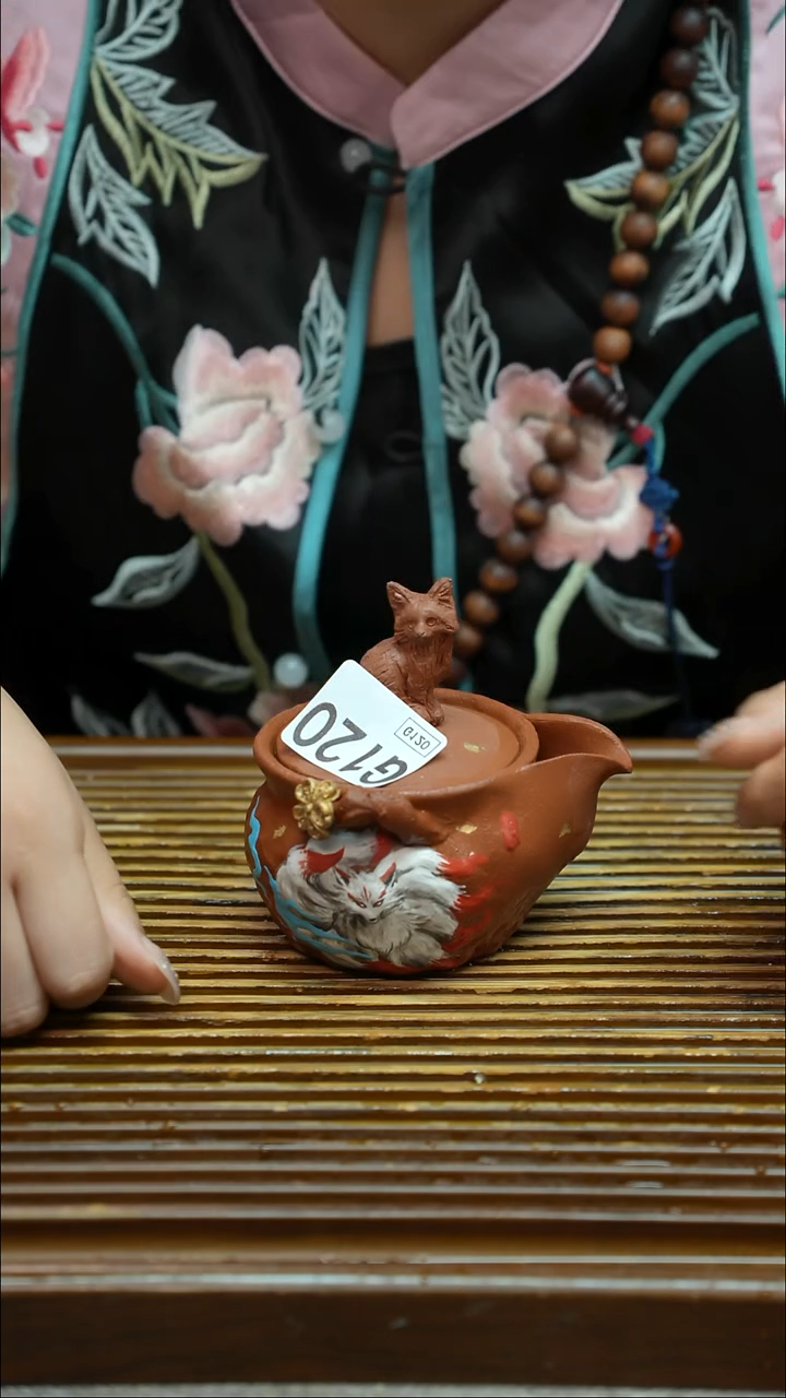 万古烧粗陶手工茶具