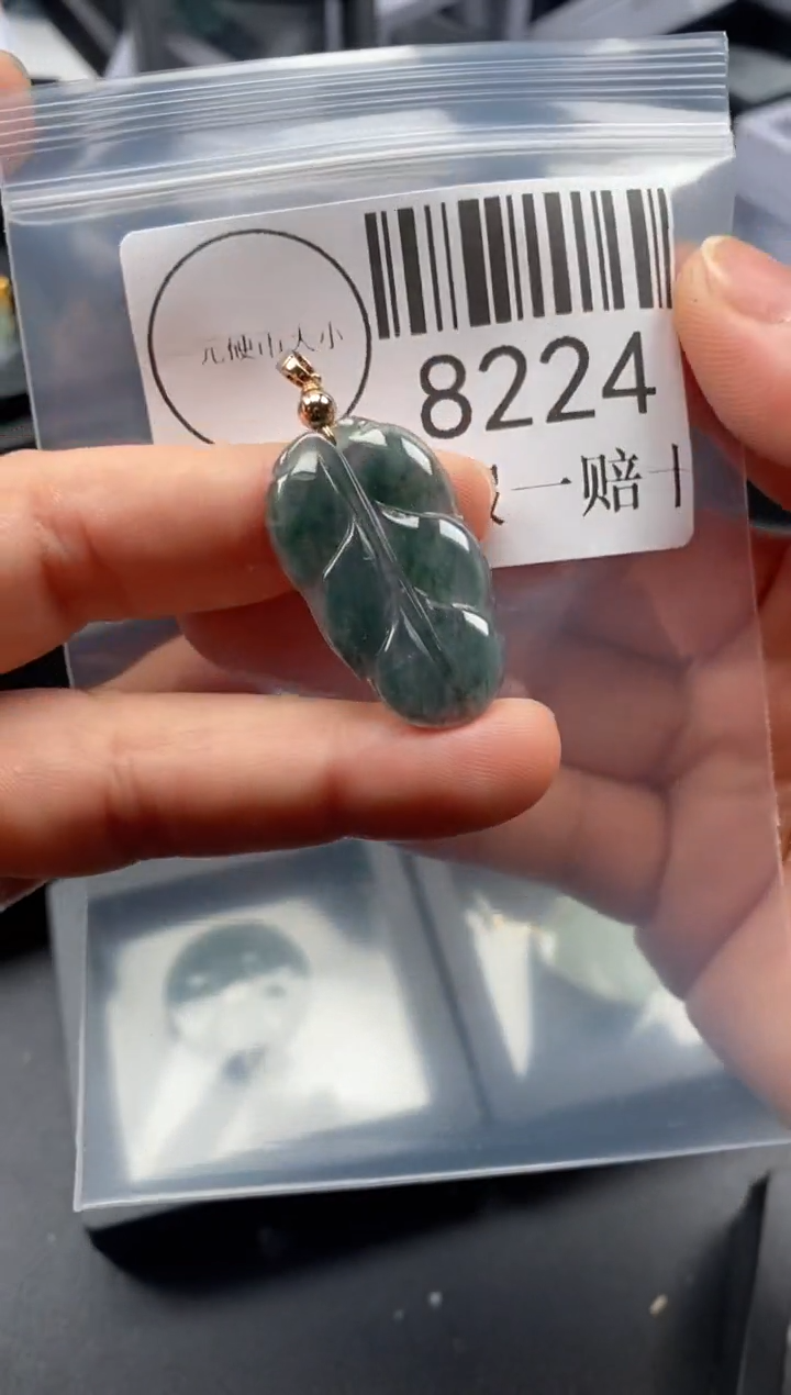 翡翠未镶嵌吊坠(不含链)8224