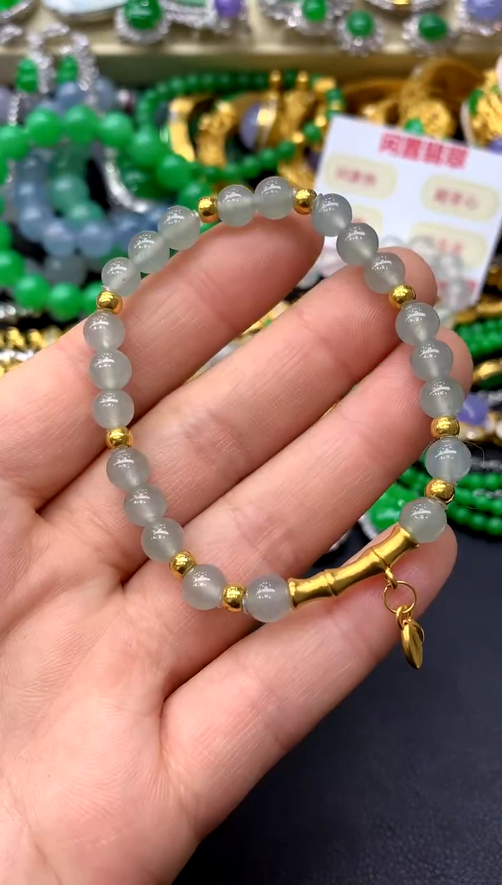 未镶嵌手串翡翠283-中国好珍宝