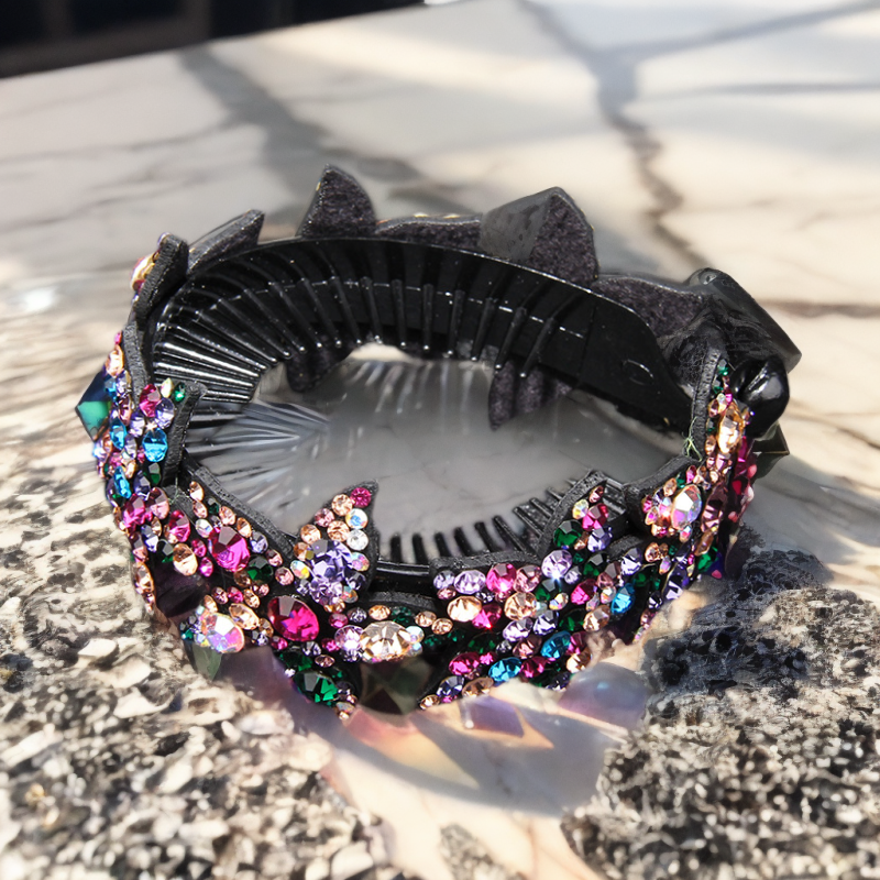 网红丸子头发夹夹子发卡优雅头饰抓夹韩版女满钻手工气质发饰发饰