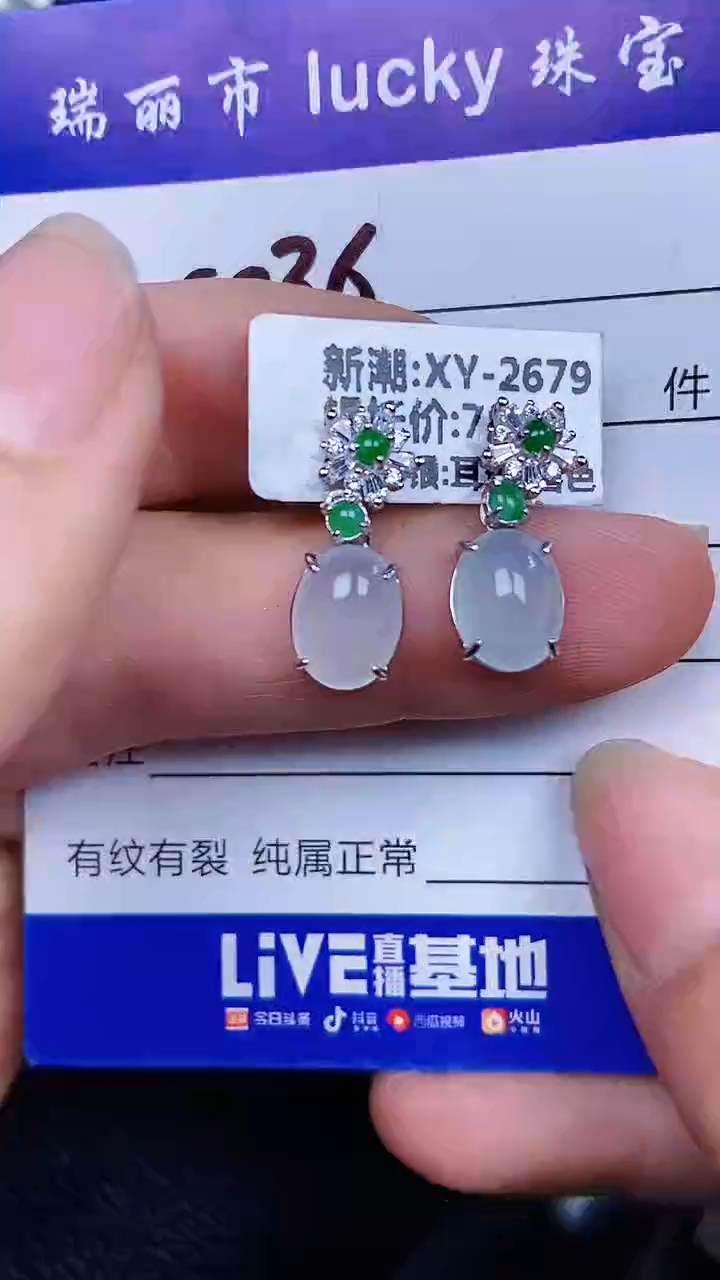 颈饰银S925镶嵌翡翠0036