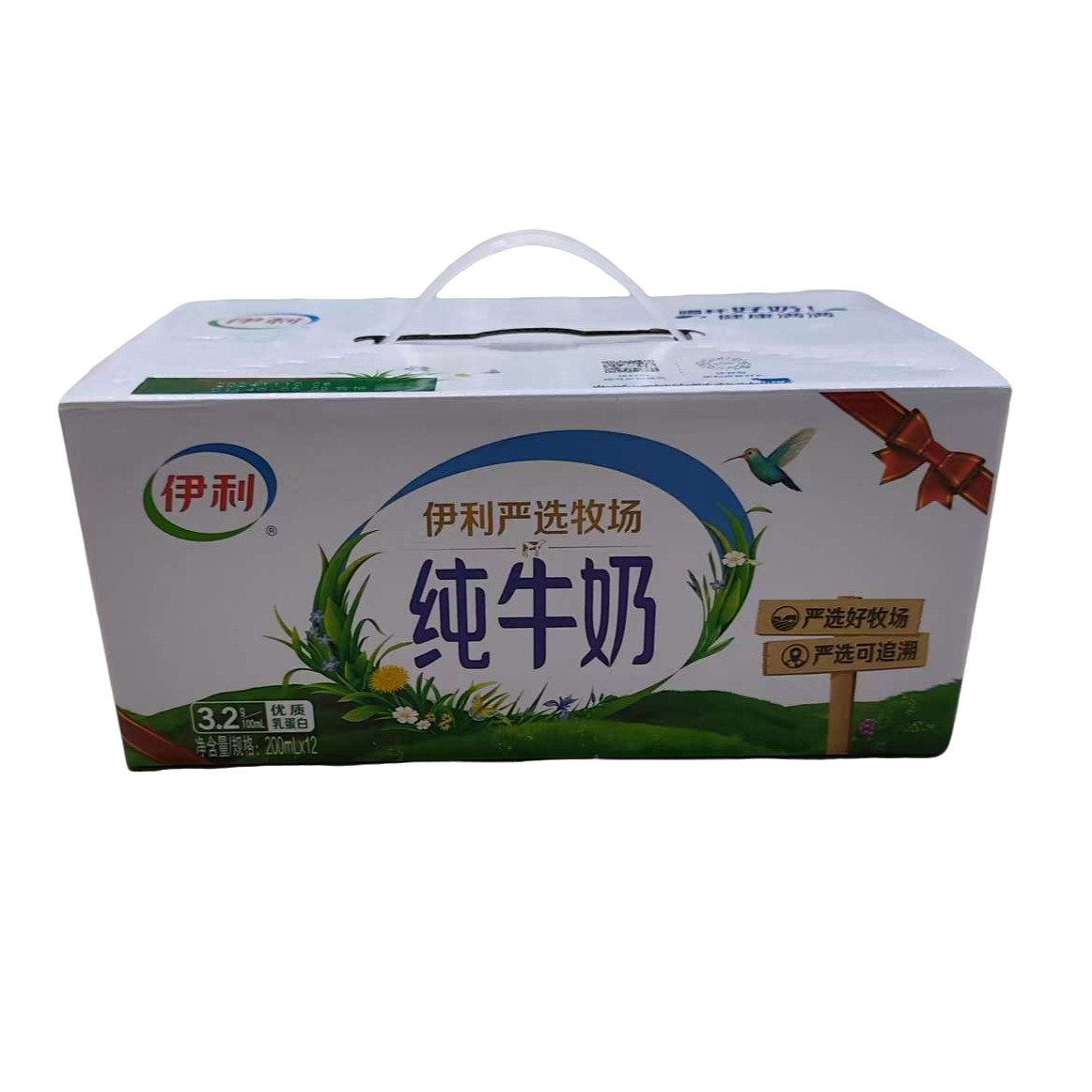 200ml伊利纯牛奶1*12