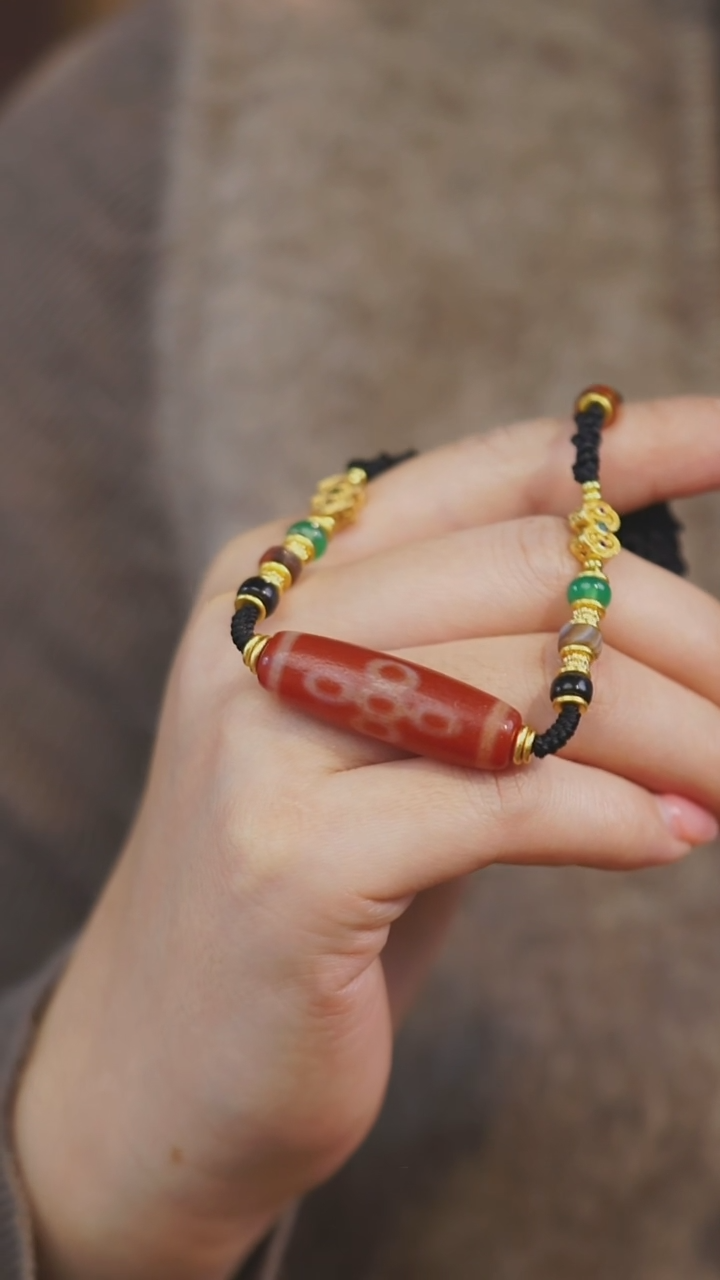 【闪购商品】玛瑙/玉髓项链未镶嵌多样性发其一（五眼）