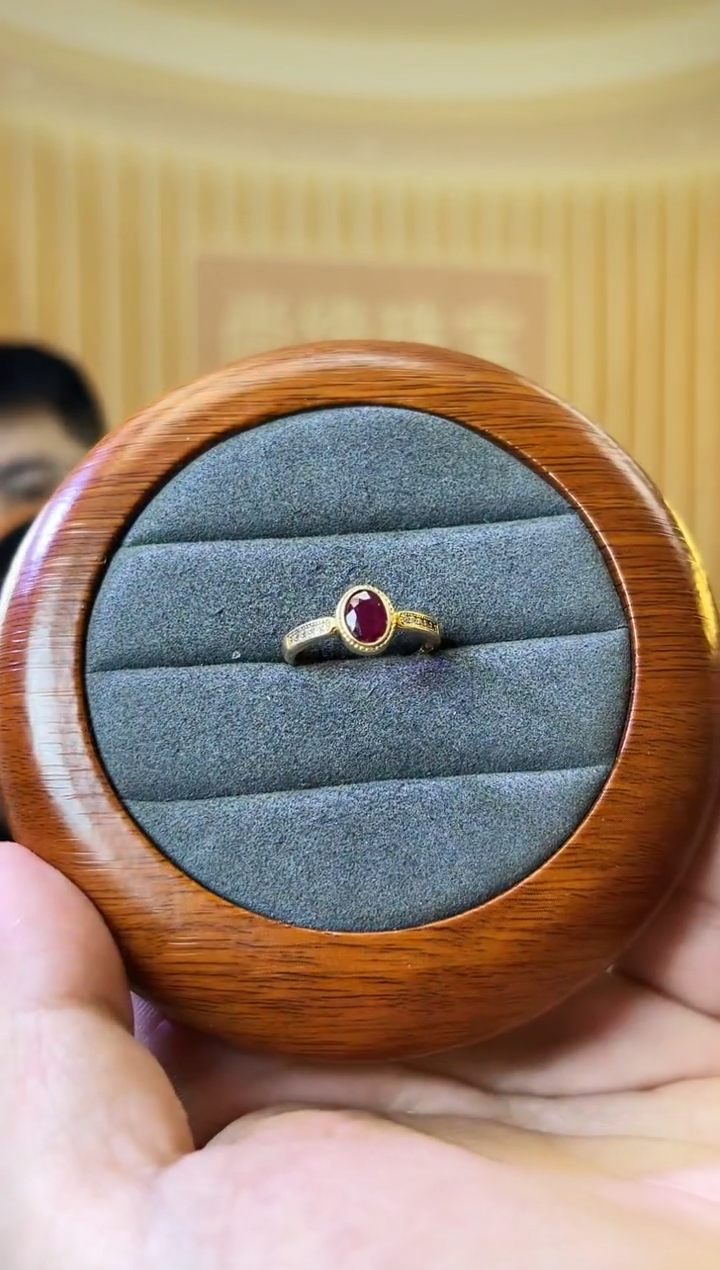 【闪购商品】红宝石戒指银S925镶嵌红宝石