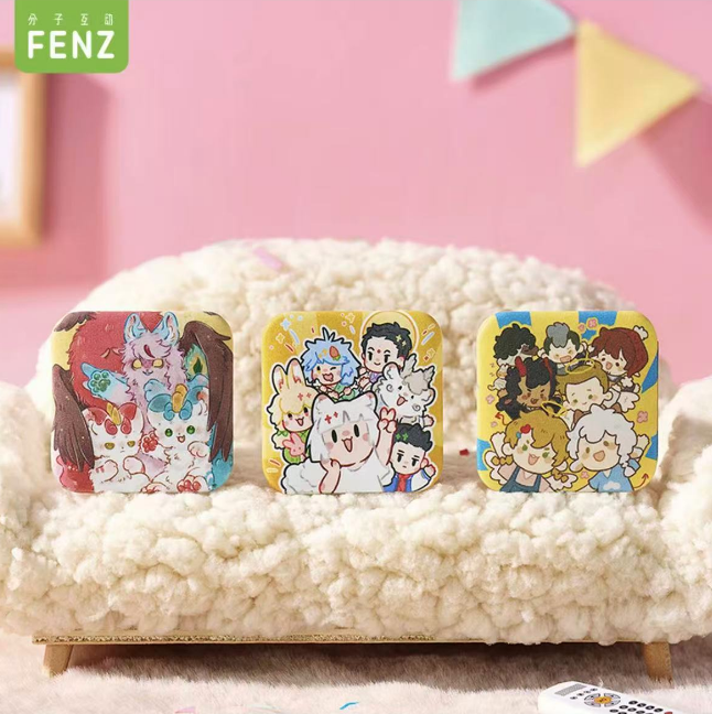 分子谷子派对时光系列马口铁徽章动漫周边吧唧套装