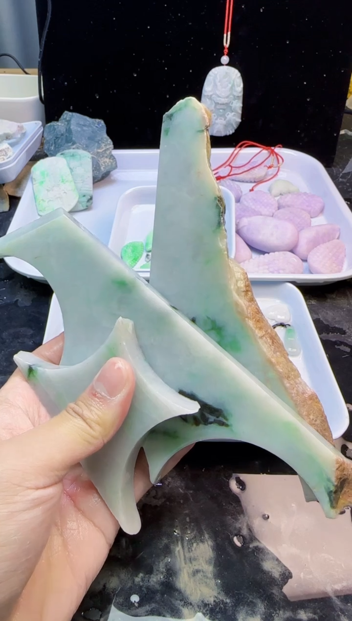 颈饰未镶嵌翡翠025天然A货翡翠
