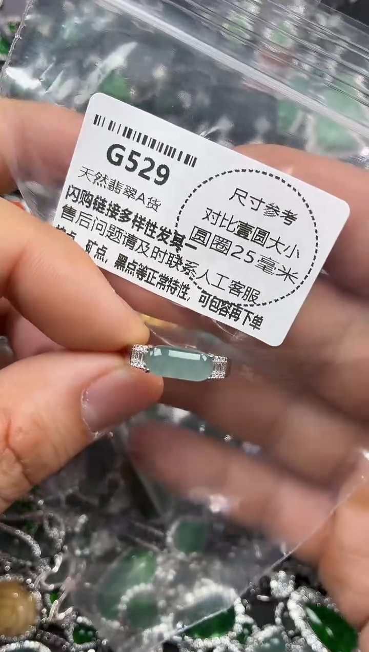 颈饰未镶嵌翡翠G529戒指