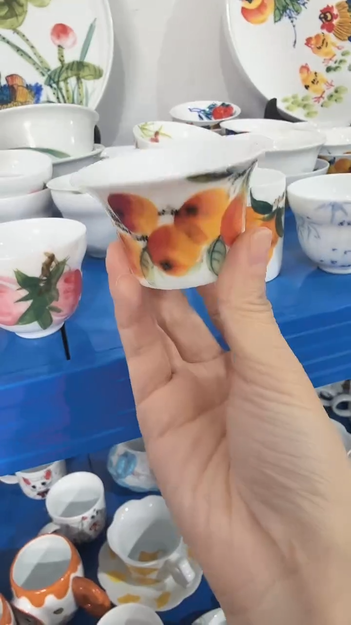 其他景德镇高温瓷（撇口杯）