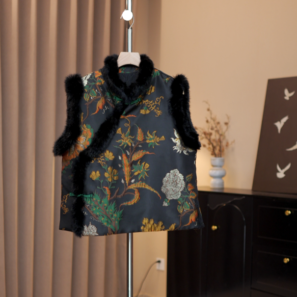 【暖冬兔毛款】新中式夹棉马甲