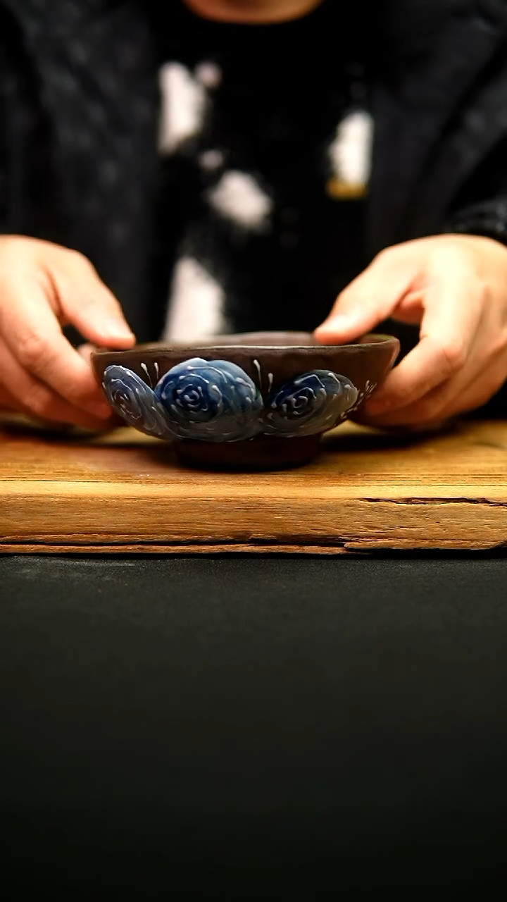 @@陶园瓷舍@@纯手工手绘@高温釉下彩