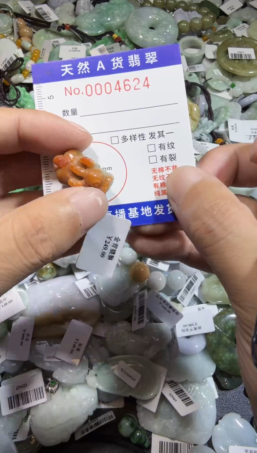 【闪购商品】翡翠颈饰未镶嵌00004624