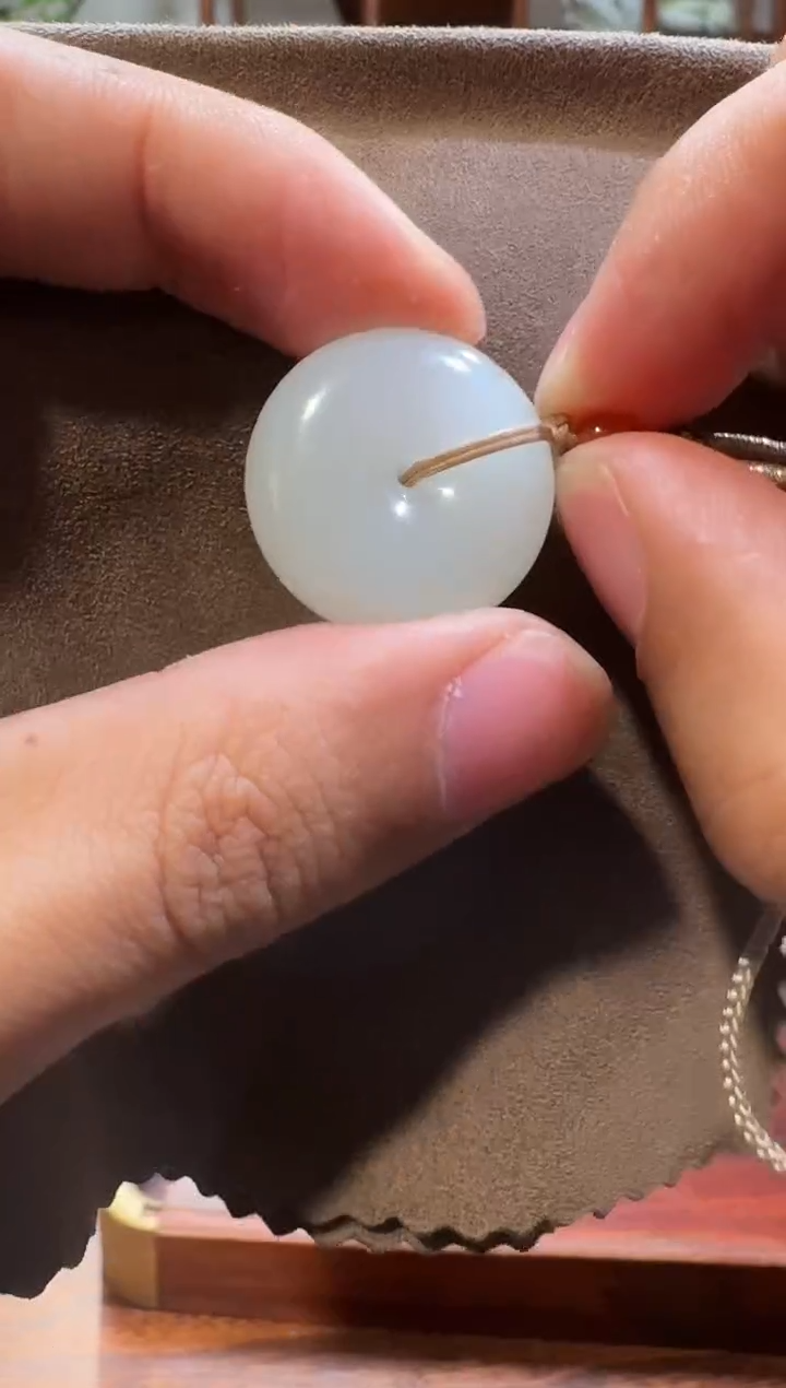 【闪购商品】和田玉吊坠未镶嵌1391 25mm平安扣