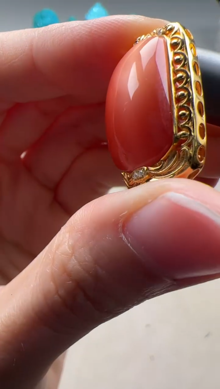 【闪购商品】南红玛瑙配饰配饰18K金镶嵌配饰配饰