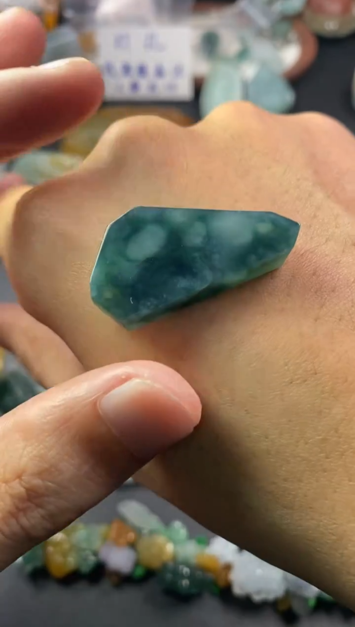未镶嵌定制翡翠翡翠片料定制未镶嵌12.30-35