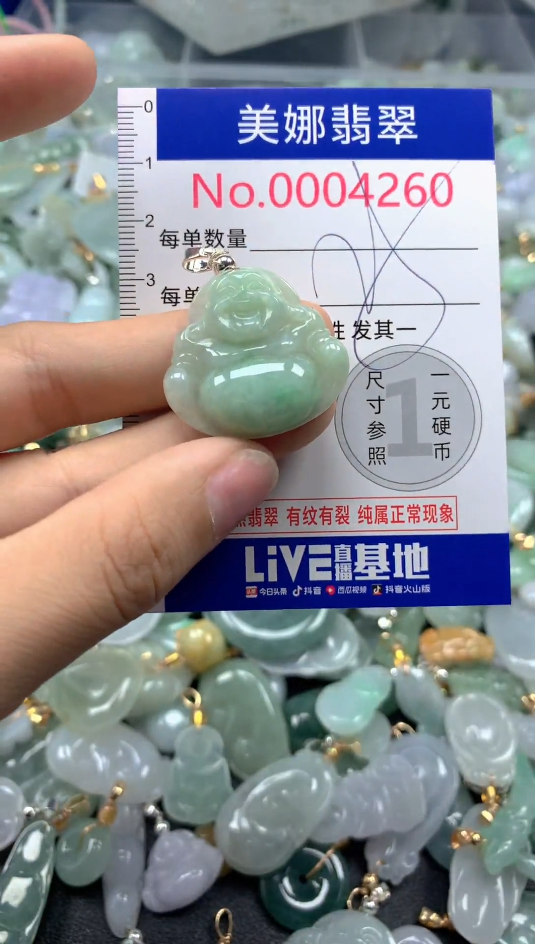颈饰未镶嵌翡翠4260