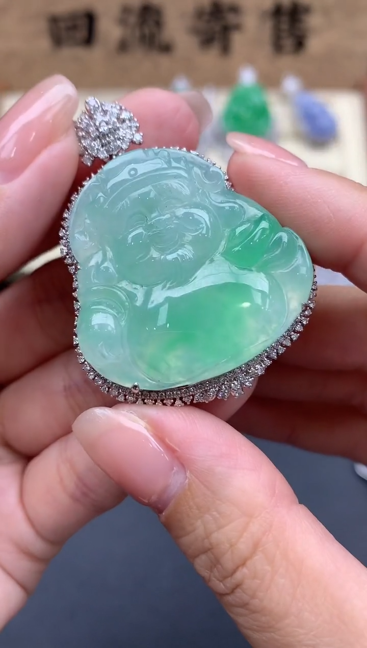 【闪购商品】翡翠颈饰18K金镶嵌727-中国好珍宝