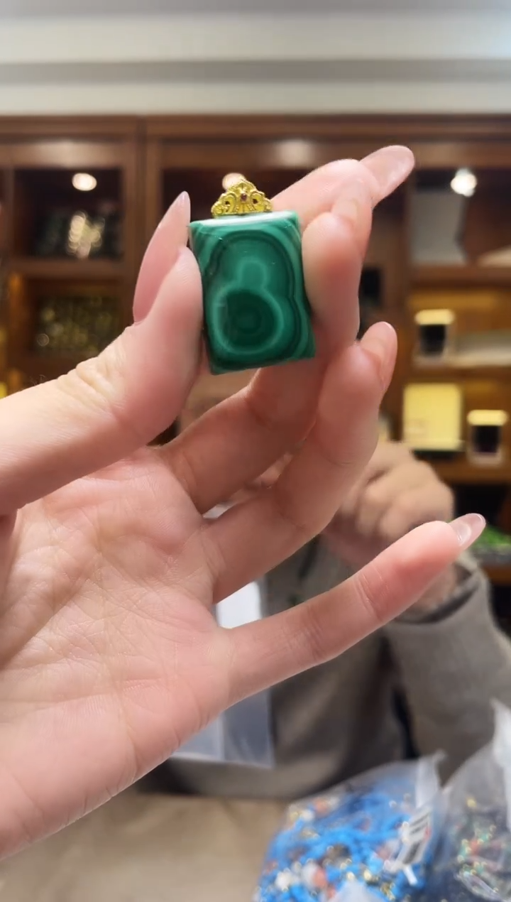 【闪购商品】孔雀石·银S925镶嵌单件多样性发