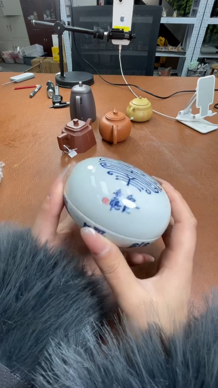 【闪购商品】其他瓷器印泥盒宋聪TC30331六时吉祥