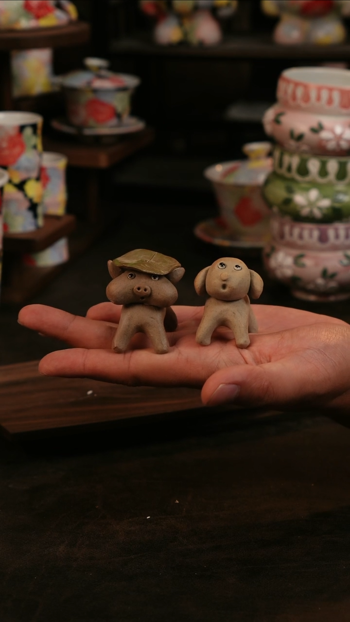 摆件璐****l景德镇万花手工陶瓷