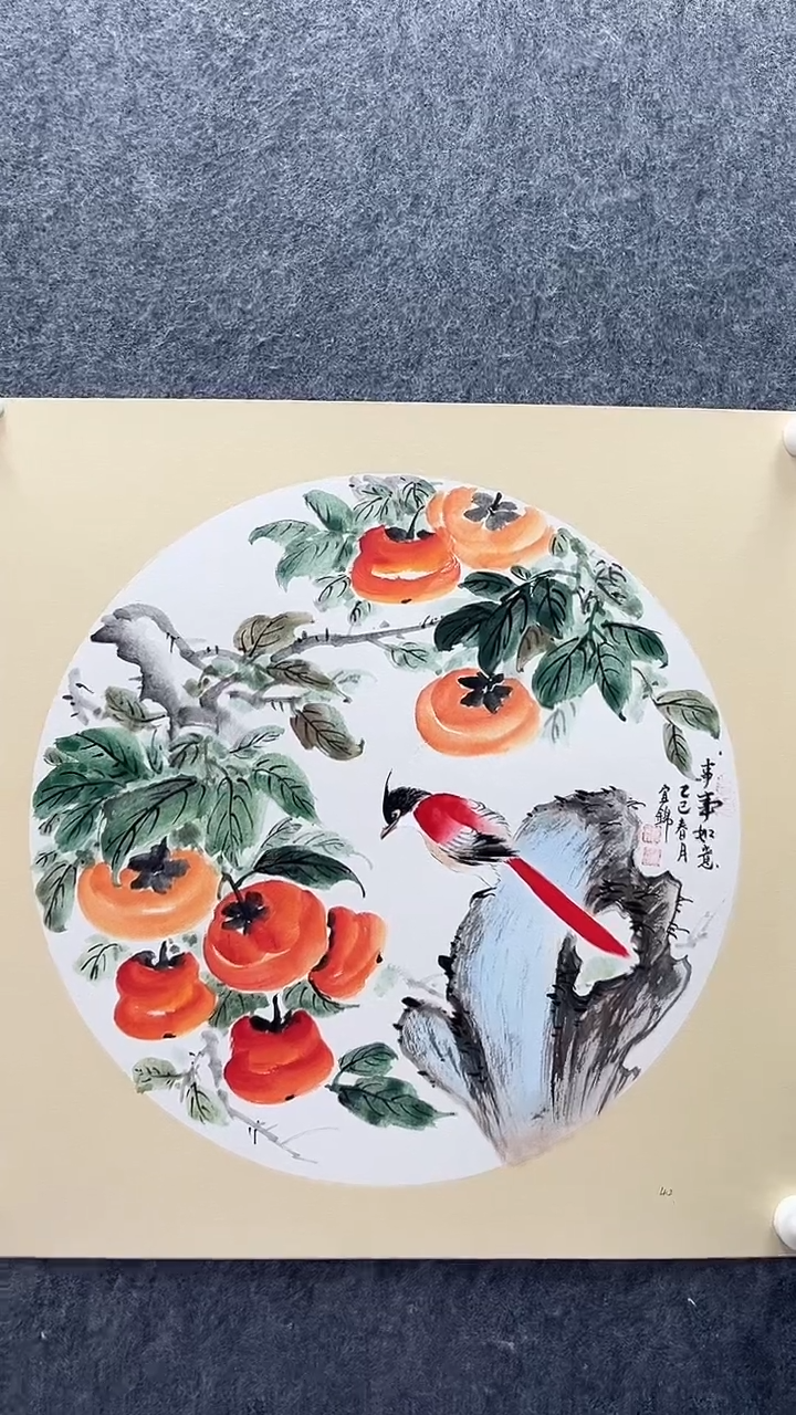 国画许宜锦老师花鸟