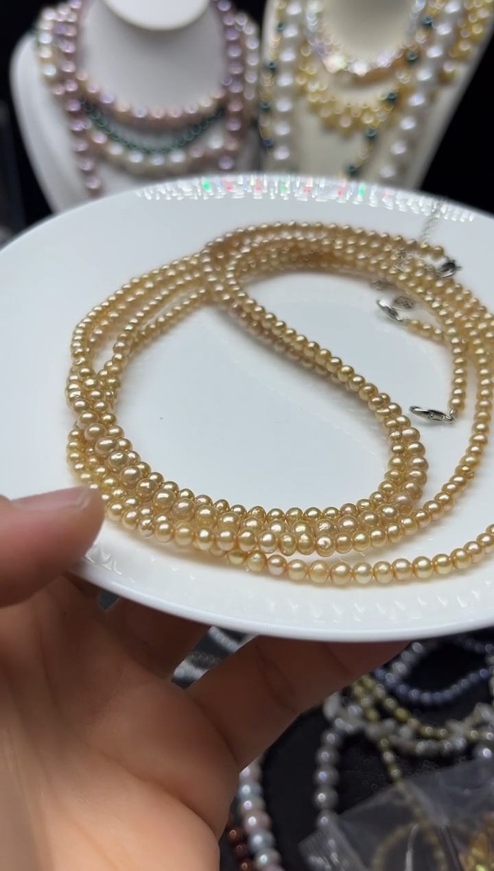 淡水珍珠未镶嵌颈饰多人