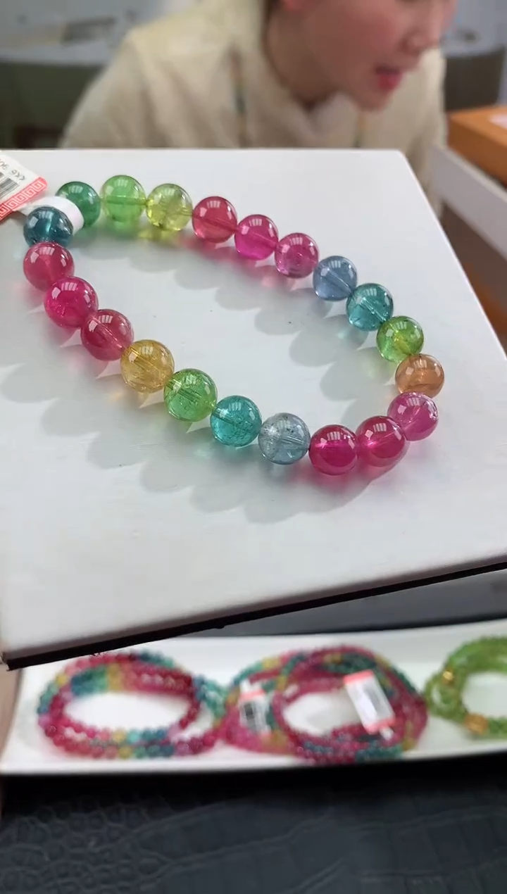 【闪购商品】碧玺手串未镶嵌多样性发一条