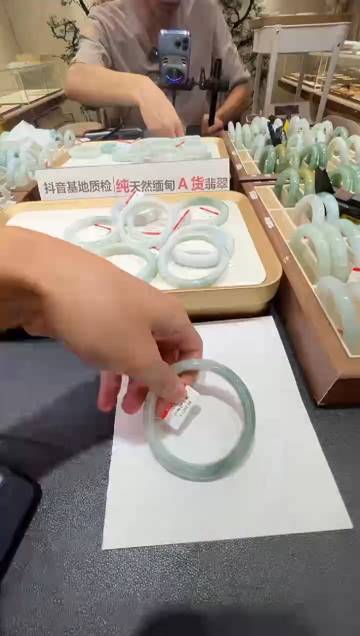 纯天然缅甸A货翡翠手镯62-63mm-471号