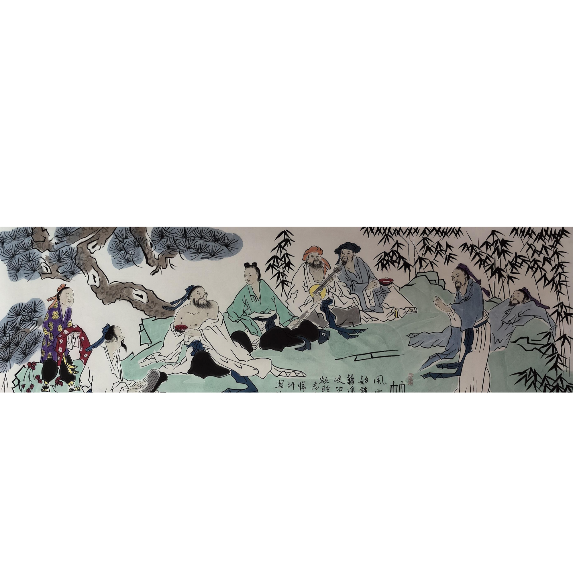 【辽拍】V240513-3-20《人物》（8.7平尺) 纸本镜片 DD11