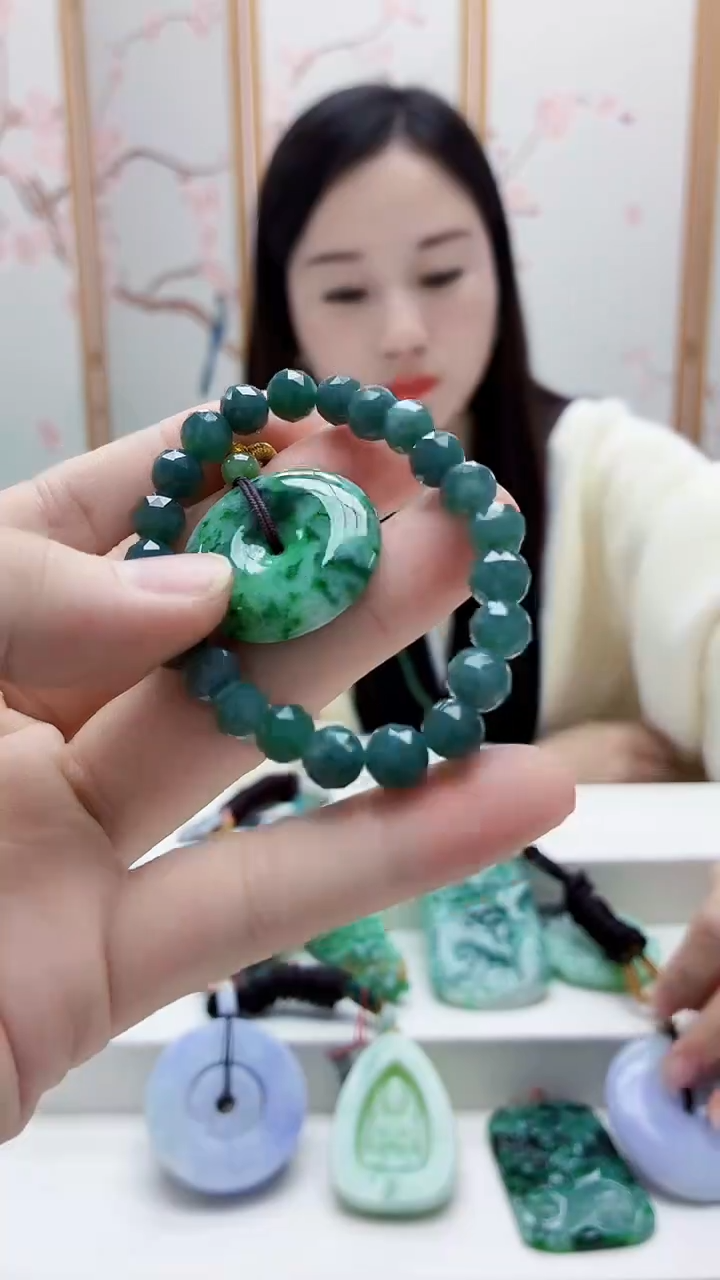 未镶嵌定制翡翠4852bb-毛货2个挂件25