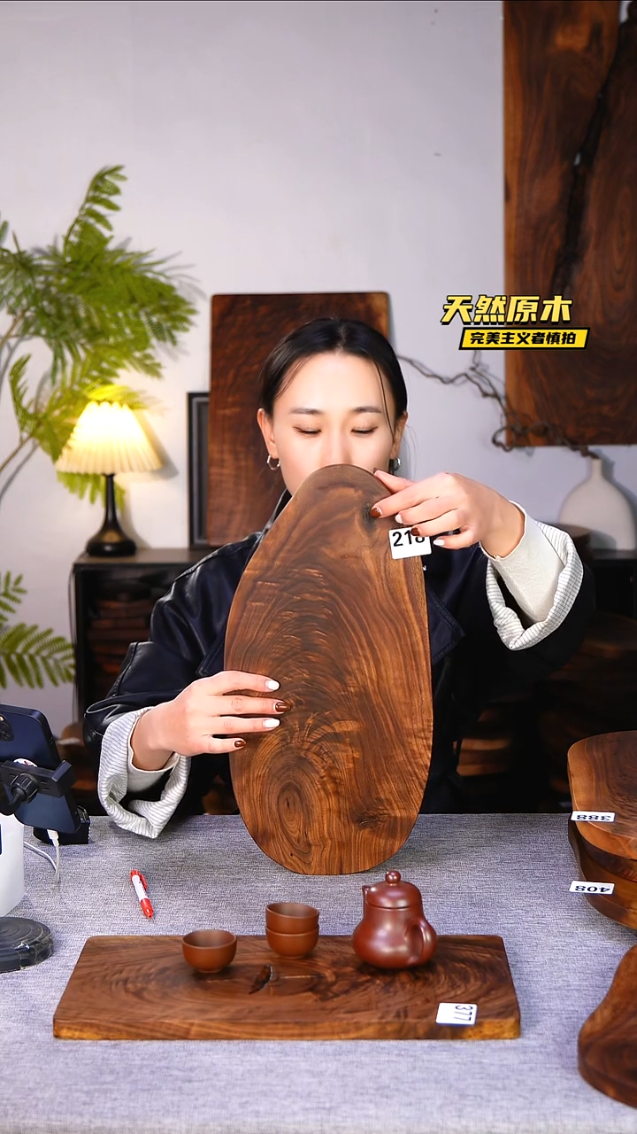 木北美黑胡桃原木.干裂疤结不属于商品质量问题完美主义者慎拍