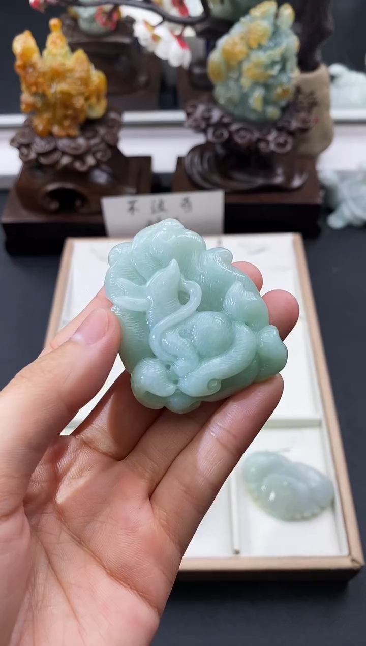 颈饰未镶嵌翡翠天然缅甸A货翡翠